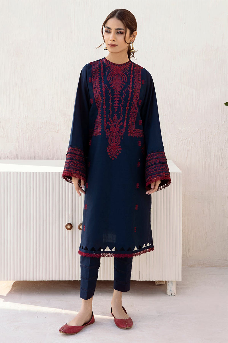 JAZMIN- 3PC DHANAK EMBROIDERED JA-30