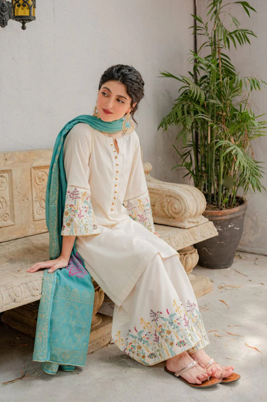 AISLING - 3PC DHANAK EMBROIDERED JA-92
