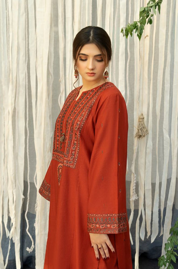 URGE - 3PC DHANAK EMBROIDERED JA-113