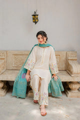 KASTOOR-3PC LAWN EMBROIDERDED SUIT JA-92