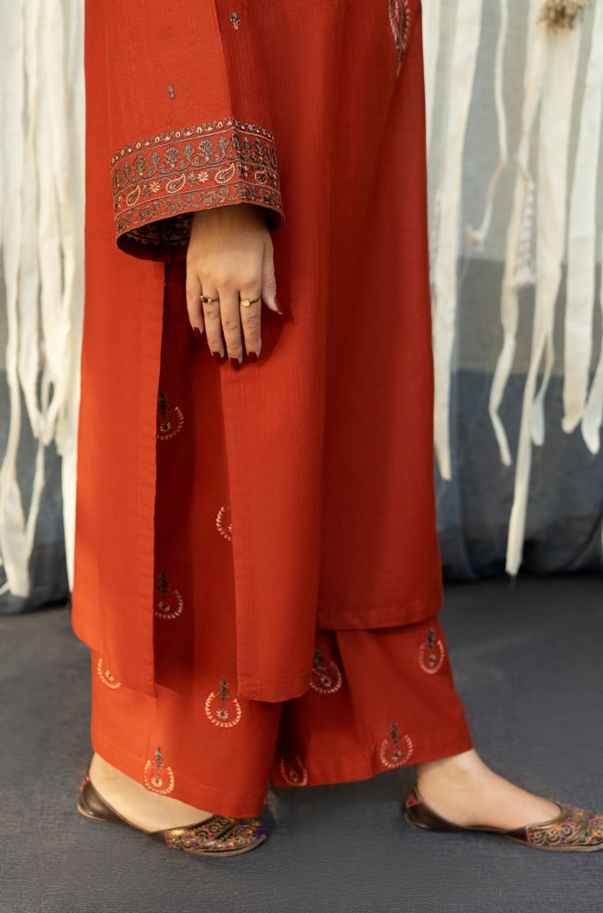 URGE - 3PC LAWN EMBROIDERED FL-S113
