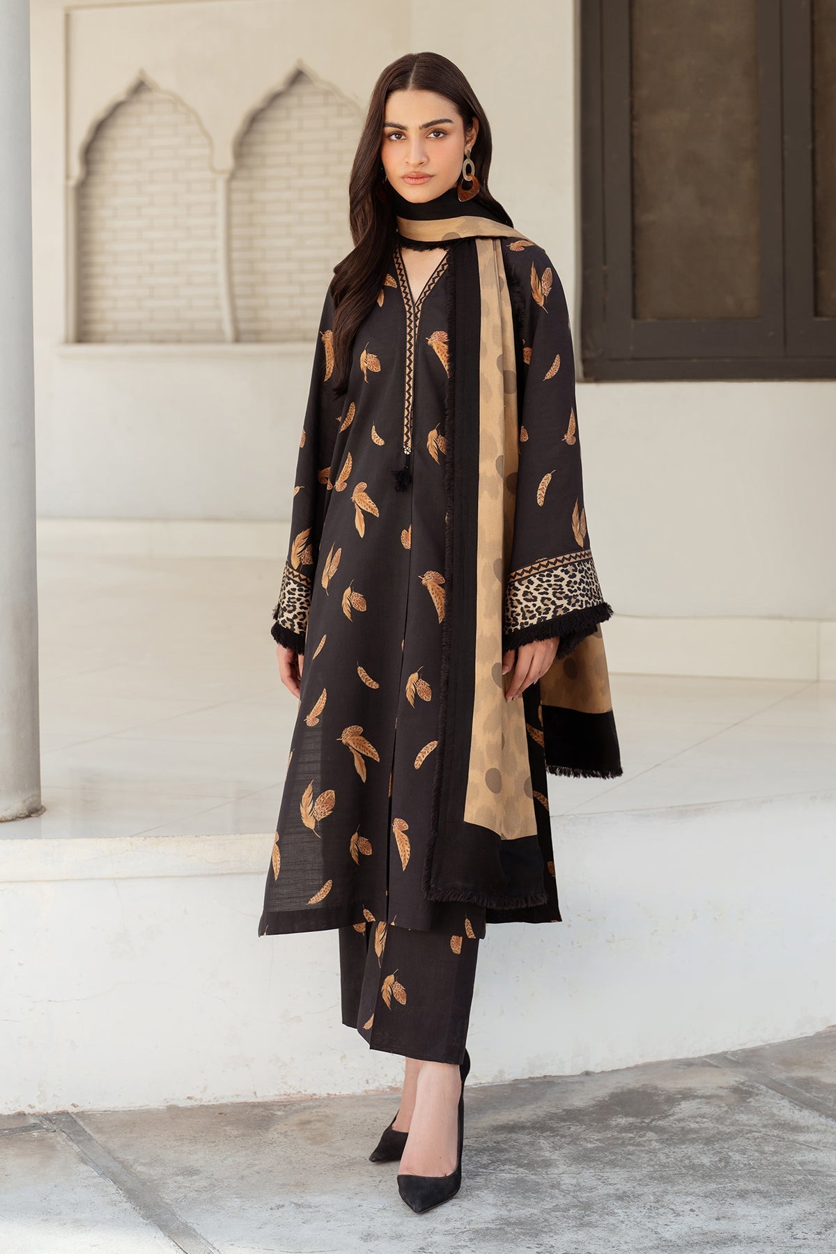 BAROQUE - 3PC KARANDI PRINTED FLKP-13