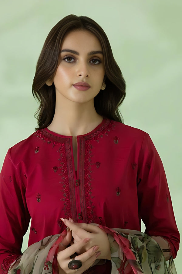 SAPPHIRE - 3PC DHANAK EMBROIDERED JA-W50