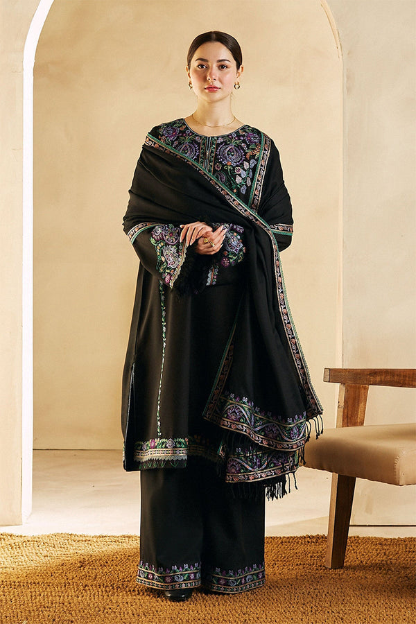 ZARA SHAHJAHAN - 3PC DHANAK EMBROIDERED JA-78B