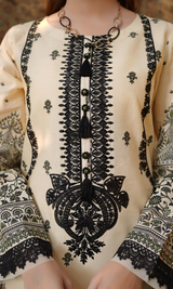 2 Piece Stitched Cotton Lawn Embroided-Suite EJ-117