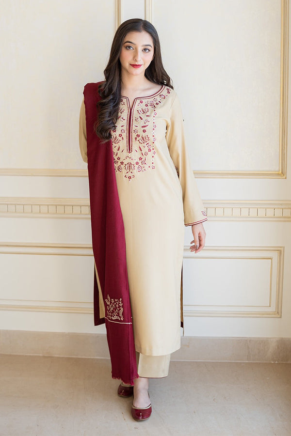 AISLING - 3PC DHANAK EMBROIDERED JA-W72