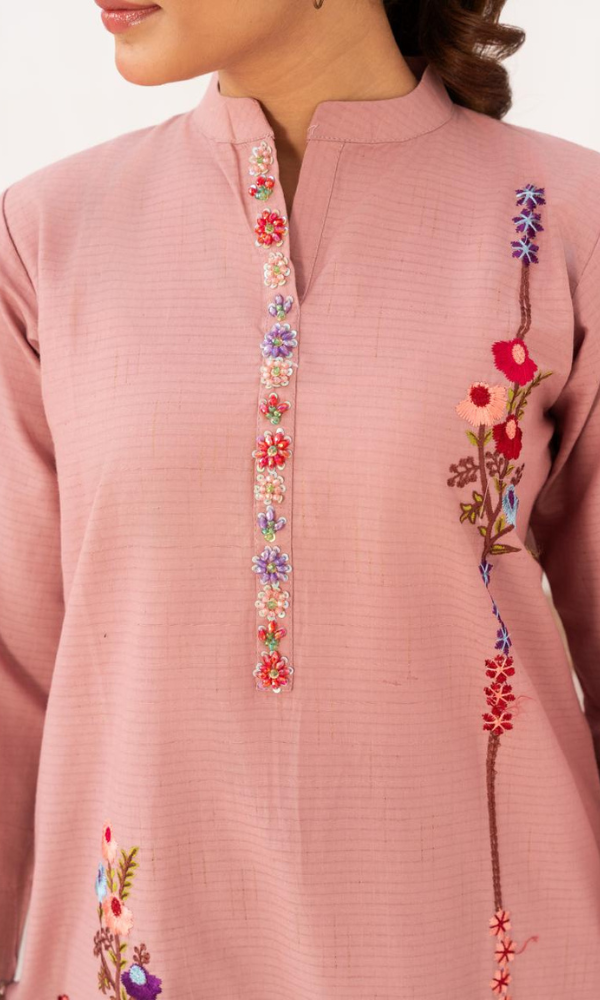 2 Piece Stitched Cotton Lawn Embroided-Suit EJ-142