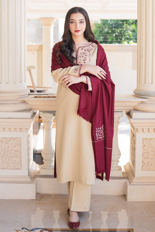 AISLING - 3PC DHANAK EMBROIDERED JA-W72