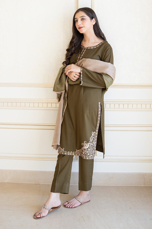 AISLING- 3PC DHANAK EMBROIDERED JA-74