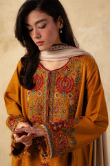 ZARA SHAHJAHAN - 3PC DHANAK EMBROIDERED JA-W78M