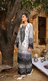 2 Piece Stitched Cotton Lawn Embroided-Suit EJ-120
