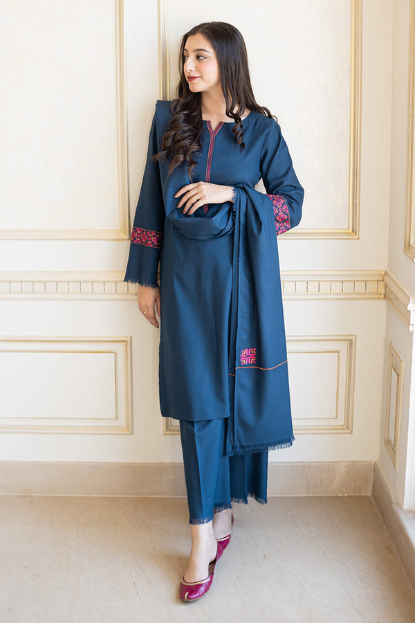AISLING - 3PC DHANAK EMBROIDERED JA-W70