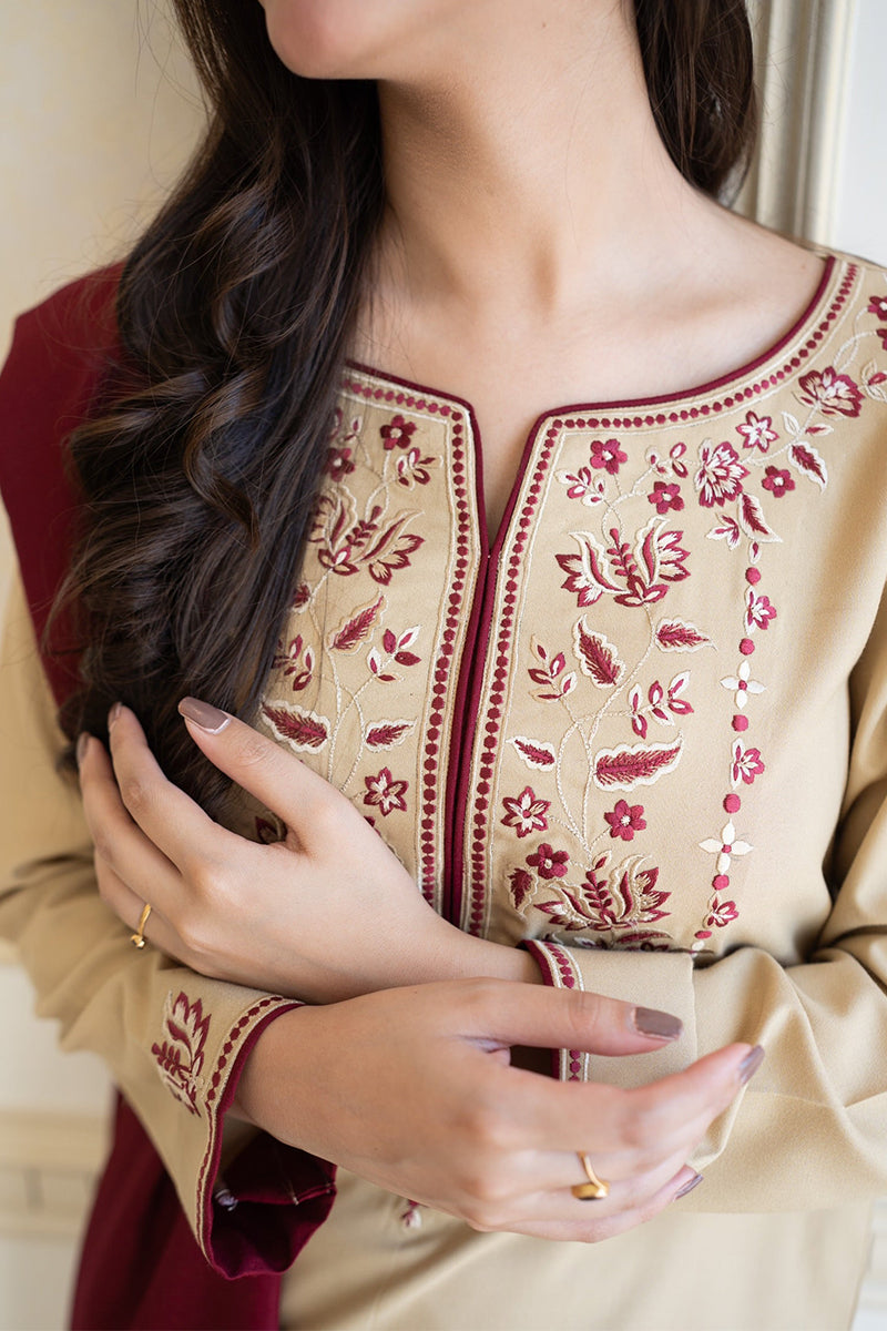 AISLING - 3PC DHANAK EMBROIDERED JA-W72
