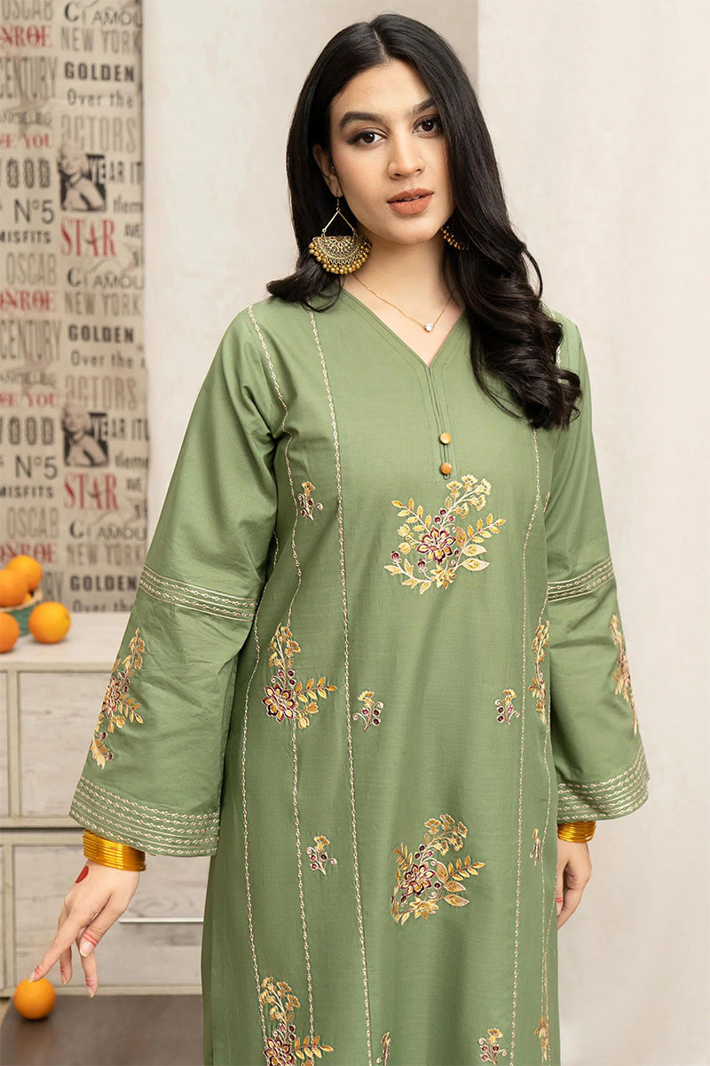 URGE - 3PC LAWN EMBROIDERED FL-S114