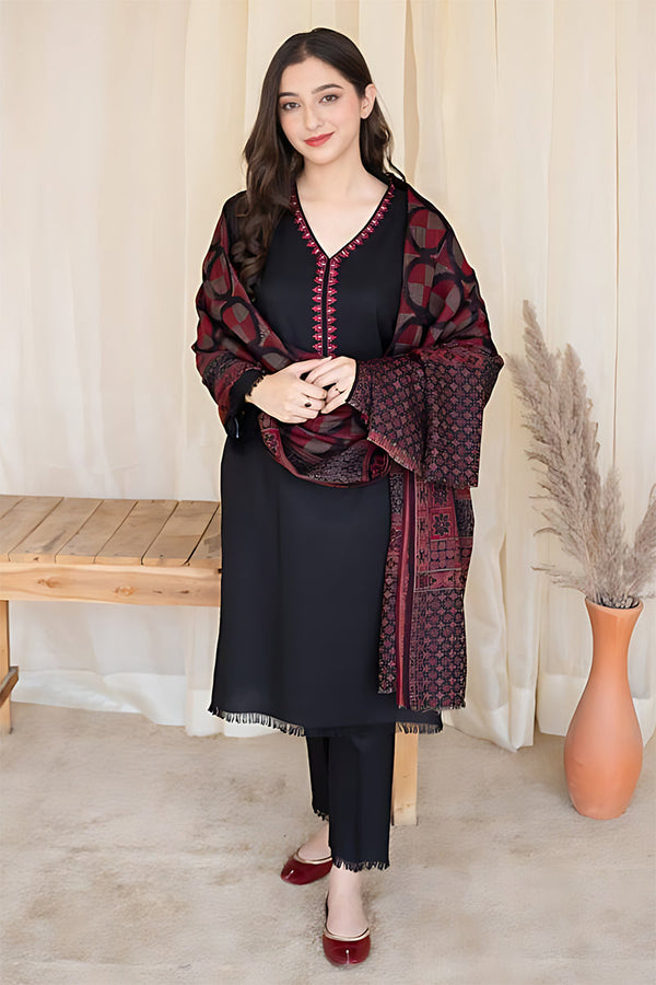 AISLING - 3PC DHANAK EMBROIDERED JA-W145