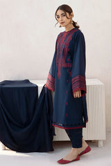 JAZMIN- 3PC DHANAK EMBROIDERED JA-30