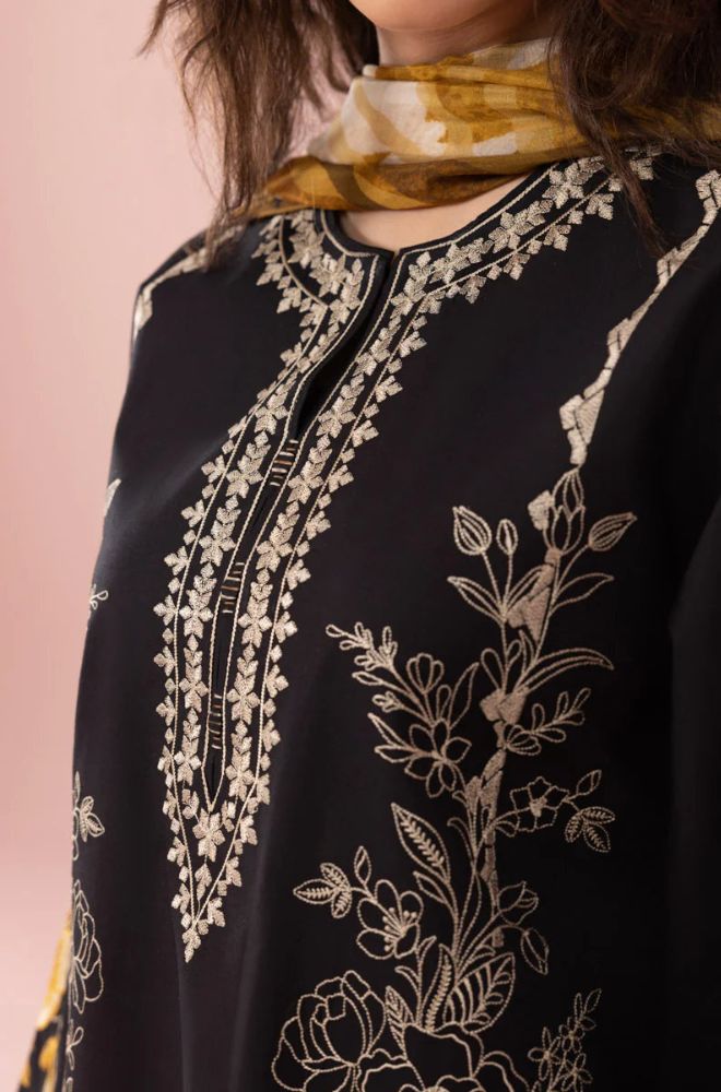 SAPPHIRE-Cambric 3PC EMBROIDERED DRESS FL-01
