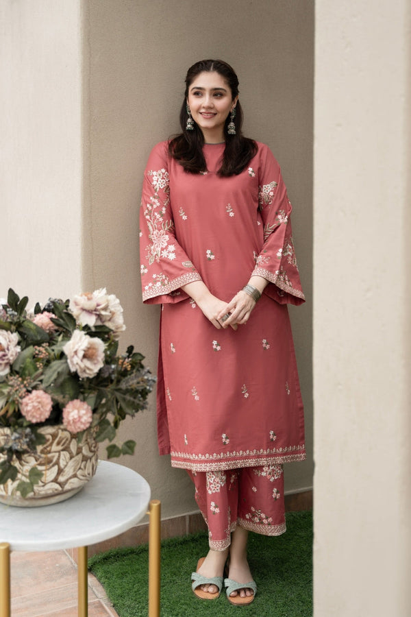 URGE - 2PC DHANAK EMBROIDERED JA-128