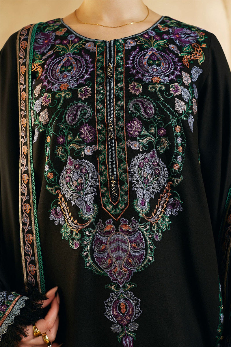 ZARA SHAHJAHAN - 3PC DHANAK EMBROIDERED JA-78B
