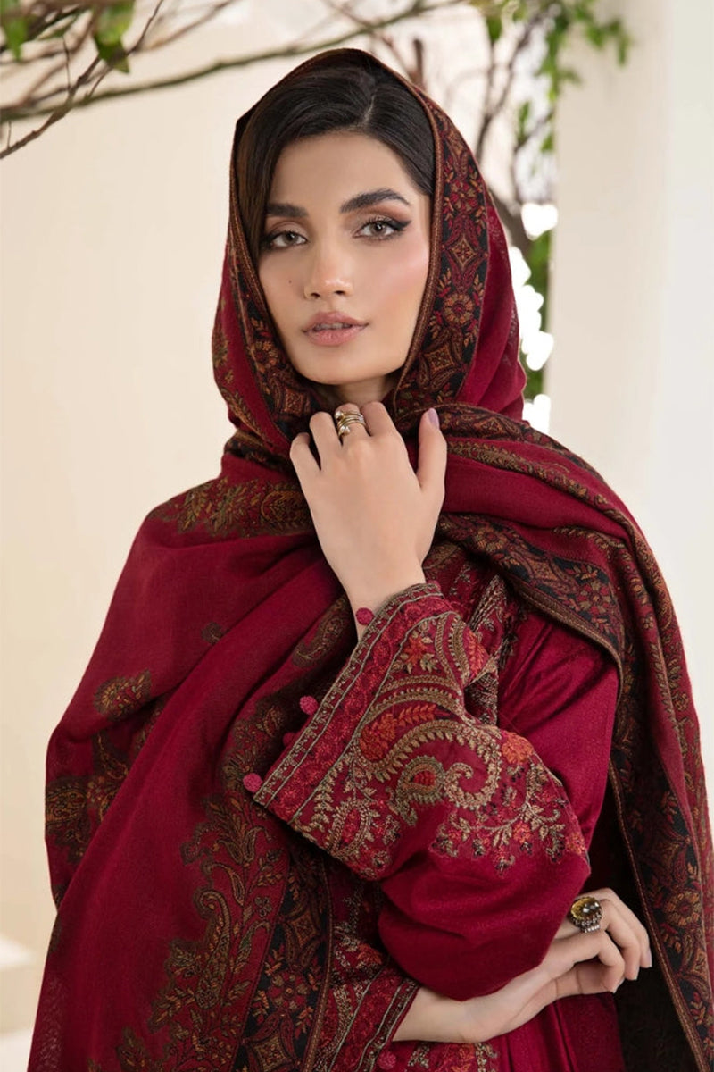 NISHAT -3PC DHANAK EMBRIODERED FL-W83