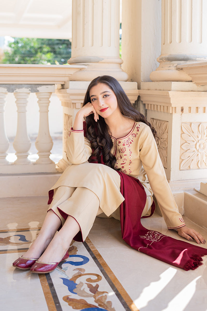 AISLING - 3PC DHANAK EMBROIDERED JA-W72