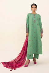 SAPPHIRE - 3PC LAWN EMBROIDERED FL-62