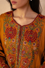 ZARA SHAHJAHAN - 3PC DHANAK EMBROIDERED JA-W78M