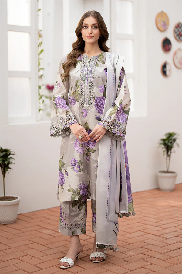 BAROQUE - 3PC KARANDI PRINTED FLKP-09