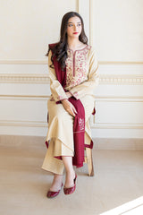 AISLING - 3PC DHANAK EMBROIDERED JA-W72