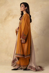 ZARA SHAHJAHAN - 3PC DHANAK EMBROIDERED JA-W78M