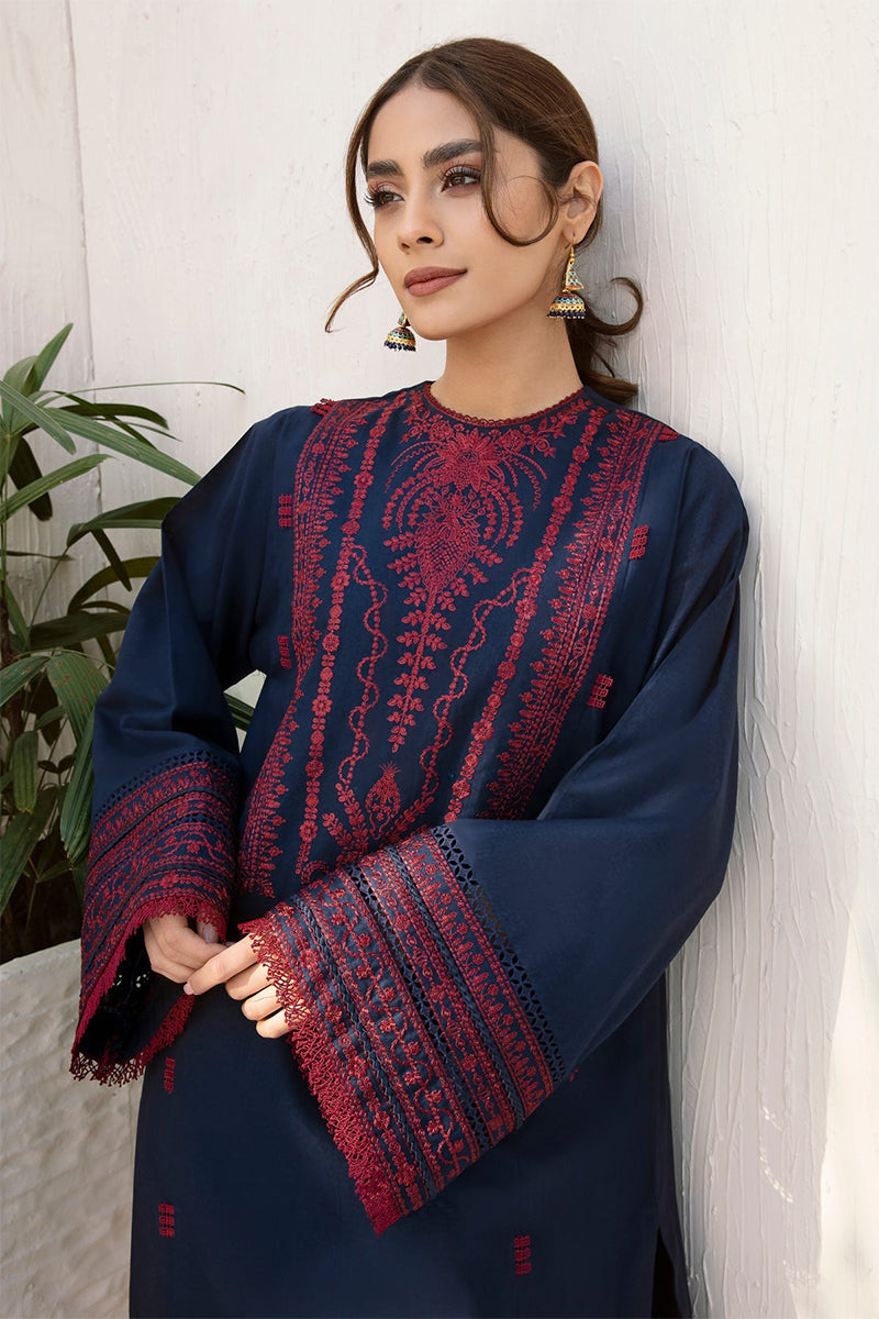 JAZMIN- 3PC DHANAK EMBROIDERED JA-30