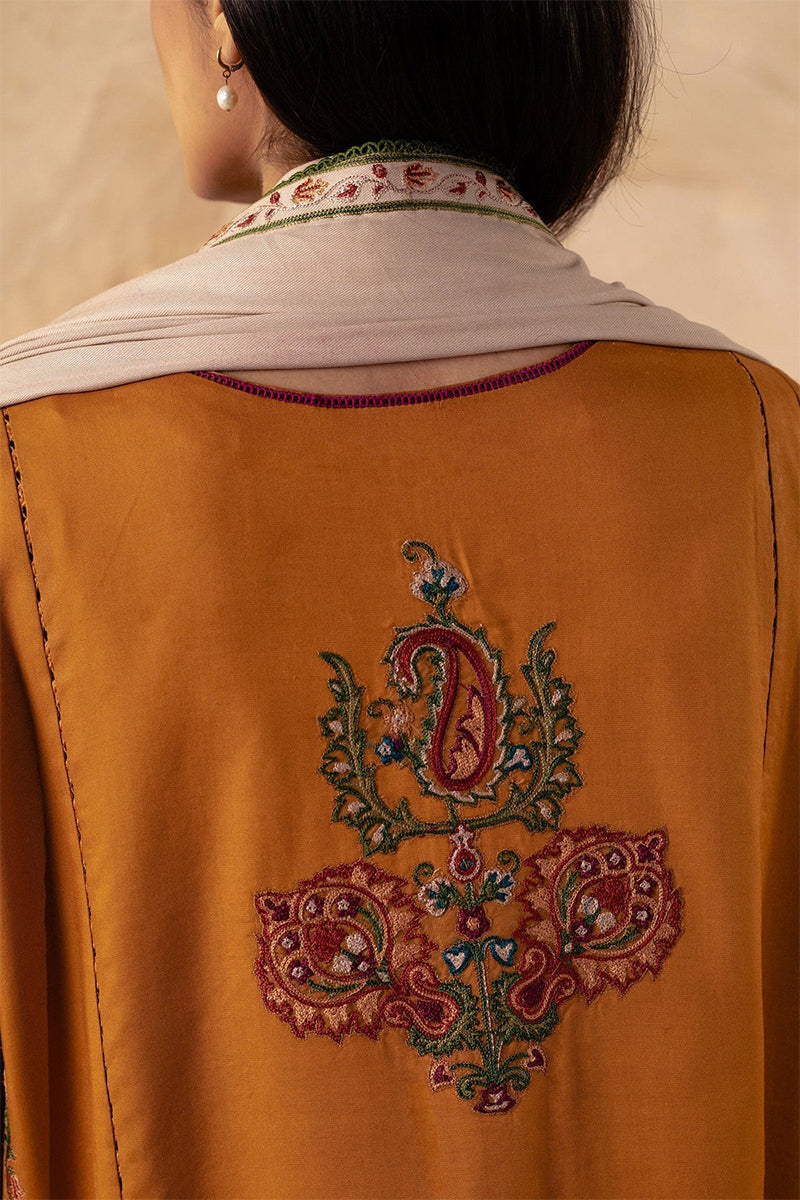 ZARA SHAHJAHAN - 3PC DHANAK EMBROIDERED JA-W78M