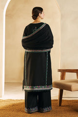ZARA SHAHJAHAN - 3PC DHANAK EMBROIDERED JA-78B