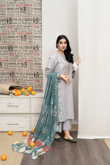 URGE - 3PC LAWN EMBROIDERED FL-S108