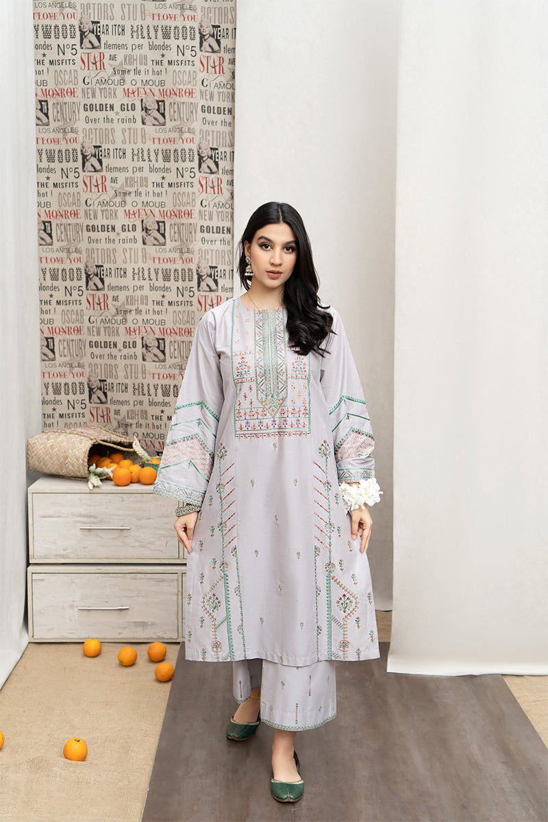 URGE - 3PC LAWN EMBROIDERED FL-S108