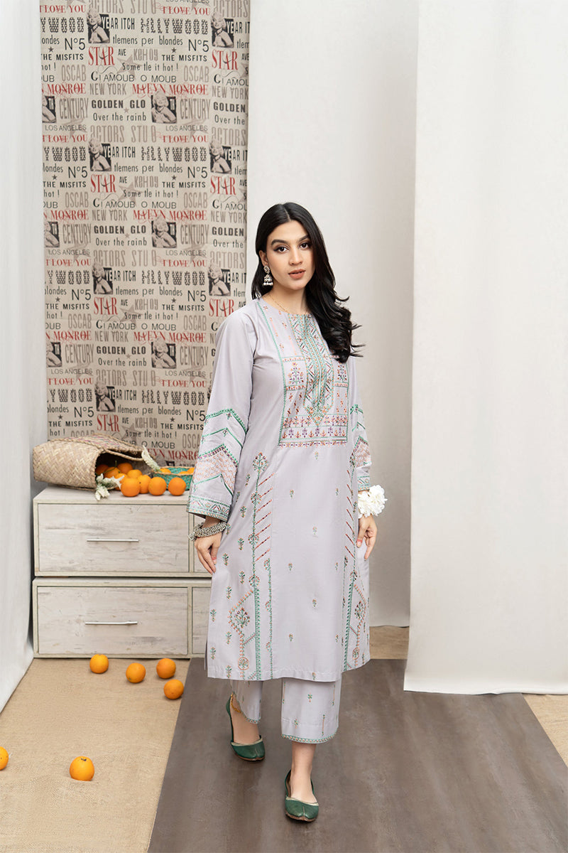 URGE - 3PC LAWN EMBROIDERED FL-S108
