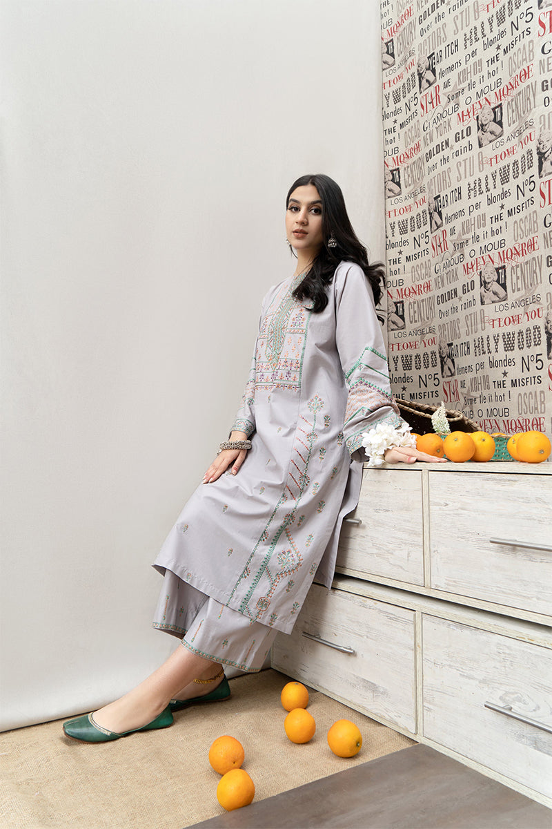 URGE - 3PC LAWN EMBROIDERED FL-S108