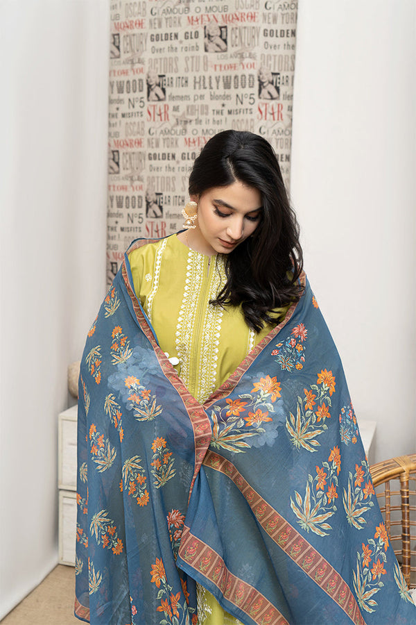 URGE - 3PC LAWN EMBROIDERED FL-S110