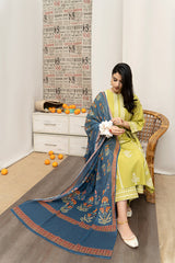 URGE - 3PC LAWN EMBROIDERED FL-S110