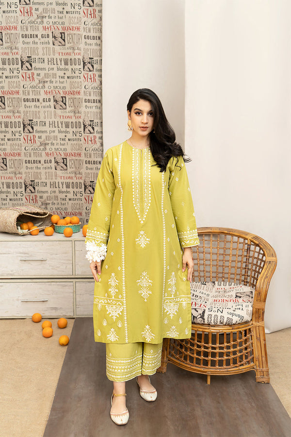 URGE - 3PC DHANAK EMBROIDERED JA-110