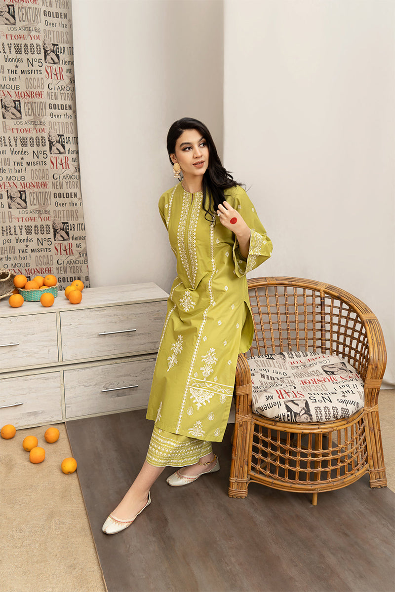 URGE - 3PC LAWN EMBROIDERED FL-S110