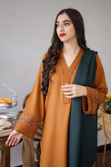 AISLING - 3PC DHANAK EMBROIDERED JA-09