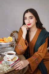 AISLING - 3PC DHANAK EMBROIDERED JA-09