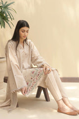 DYOT- 3PC LAWN EMBROIDERED FL-102
