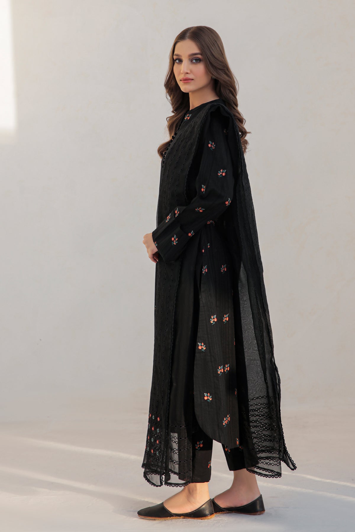 JAZMIN - 3PC LAWN EMBROIDERED FL-S40