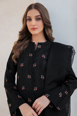 JAZMIN - 3PC LAWN EMBROIDERED FL-S40