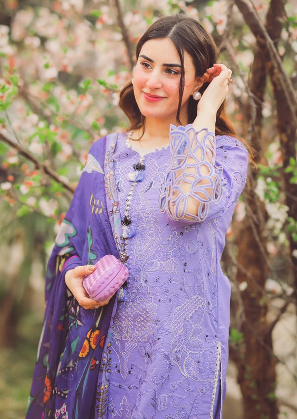 MUSHQ- 3PC LAWN EMBROIDERED JA-01