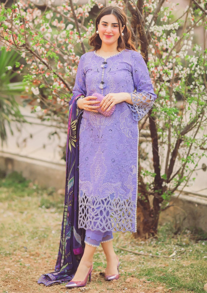 MUSHQ - 3PC DHANAK EMBROIDERED JA-W94