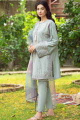 JAZMIN - 3PC LAWN EMBROIDERED JA-099