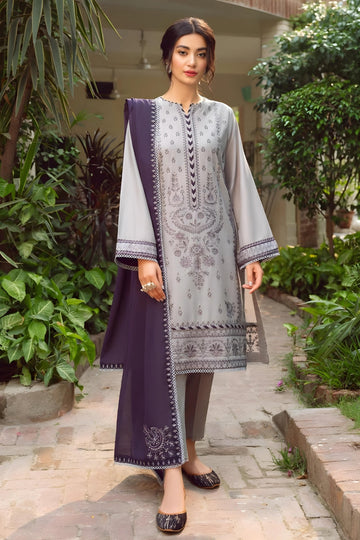 JAZMIN 3PC DHANAK EMBROIDERED JA-34